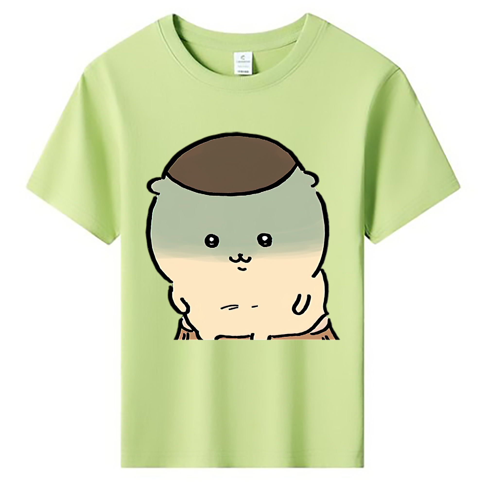 （画像用） ちいかわ くりまんじゅう Chii-kawa kuri manjū 綿100％キッズTシャツ（フロントプリント）